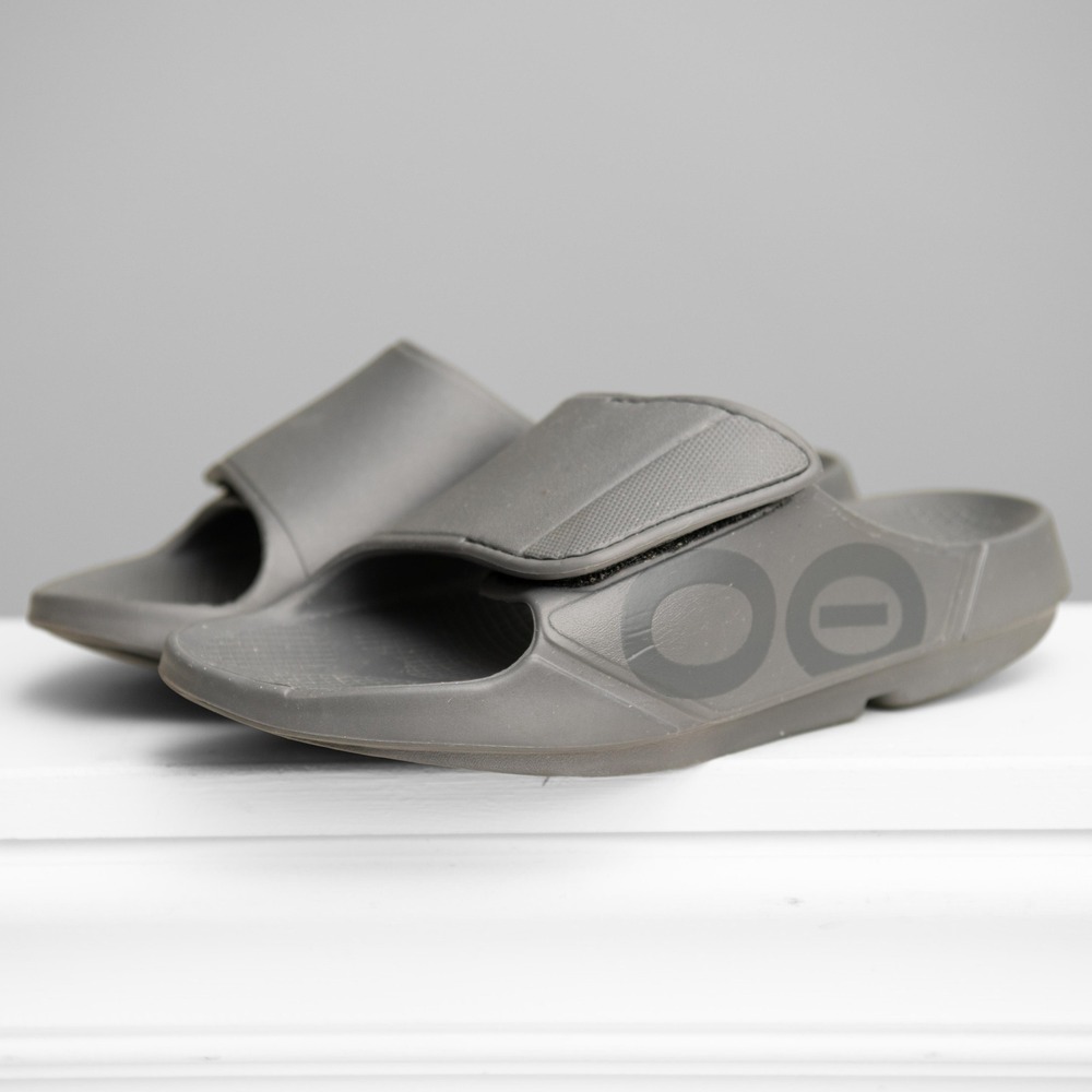 Oofos OOahh Sport Flex Adjustable Recovery Slide Sandals Minimalist Yoga Comfort